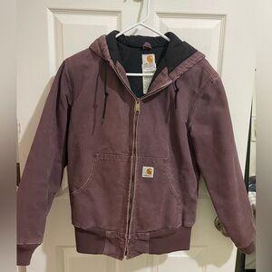 Rare vintage Carhartt fleece lined canvas jacket size women's XS